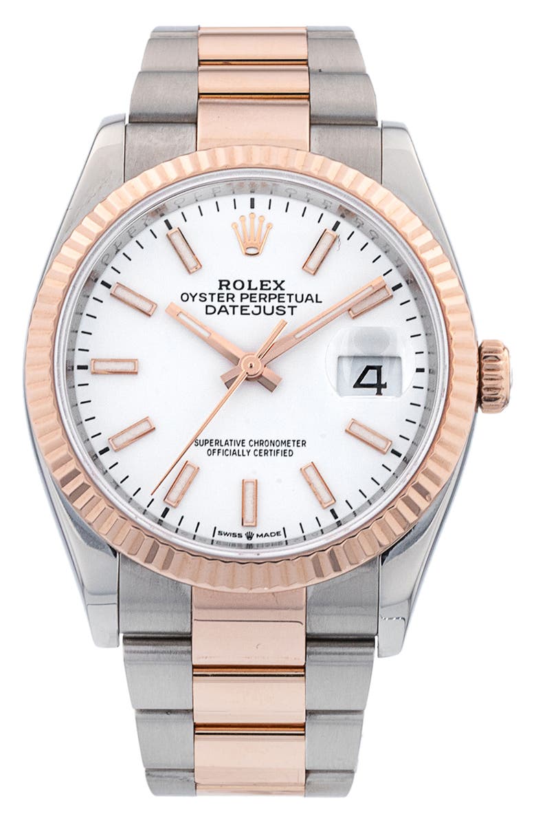 Watchfinder & Co. Rolex Preowned Datejust Bracelet Watch, 36mm, Main, color,