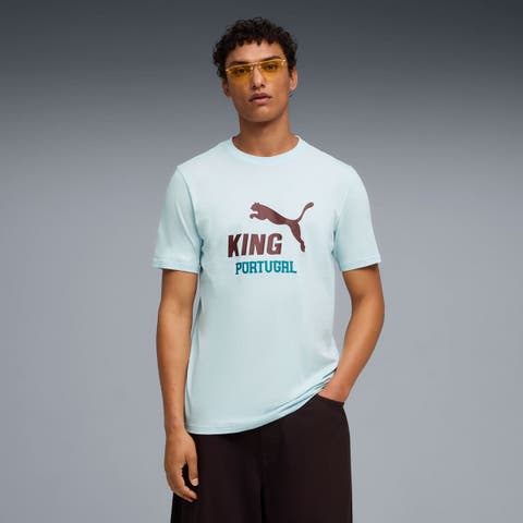 Men's Puma Mint Portugal National Team King Logo T-Shirt