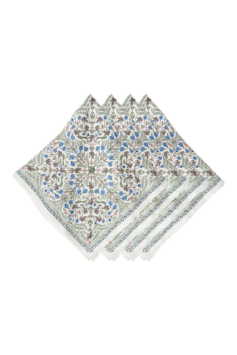 Villa Seville Set of 4 Napkins, Main, color, CHAMBRAY