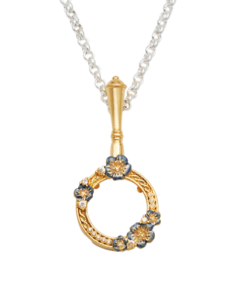 Larkspur Magnifying Glass Necklace