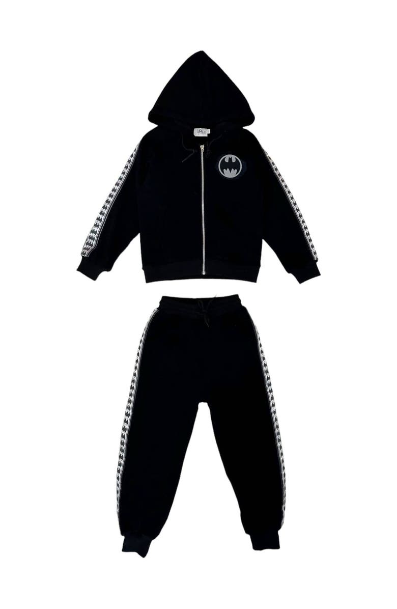 Lola + The Boys Batman Black Stripe Set, Main, color,