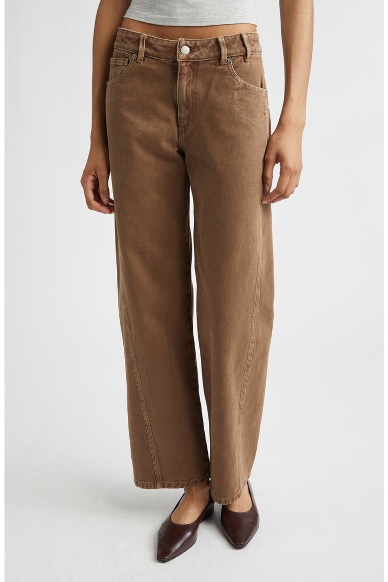 Reyno Straight Leg Jeans, Main, color, BROWN