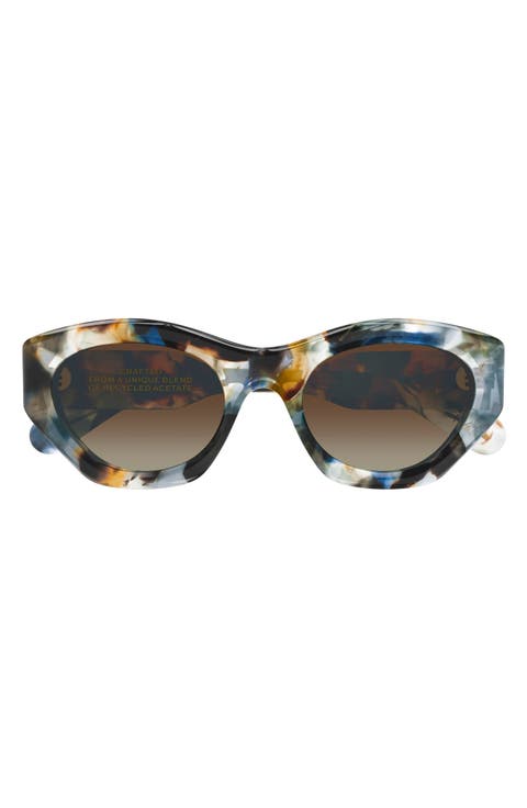53mm Gradient Cat Eye Sunglasses