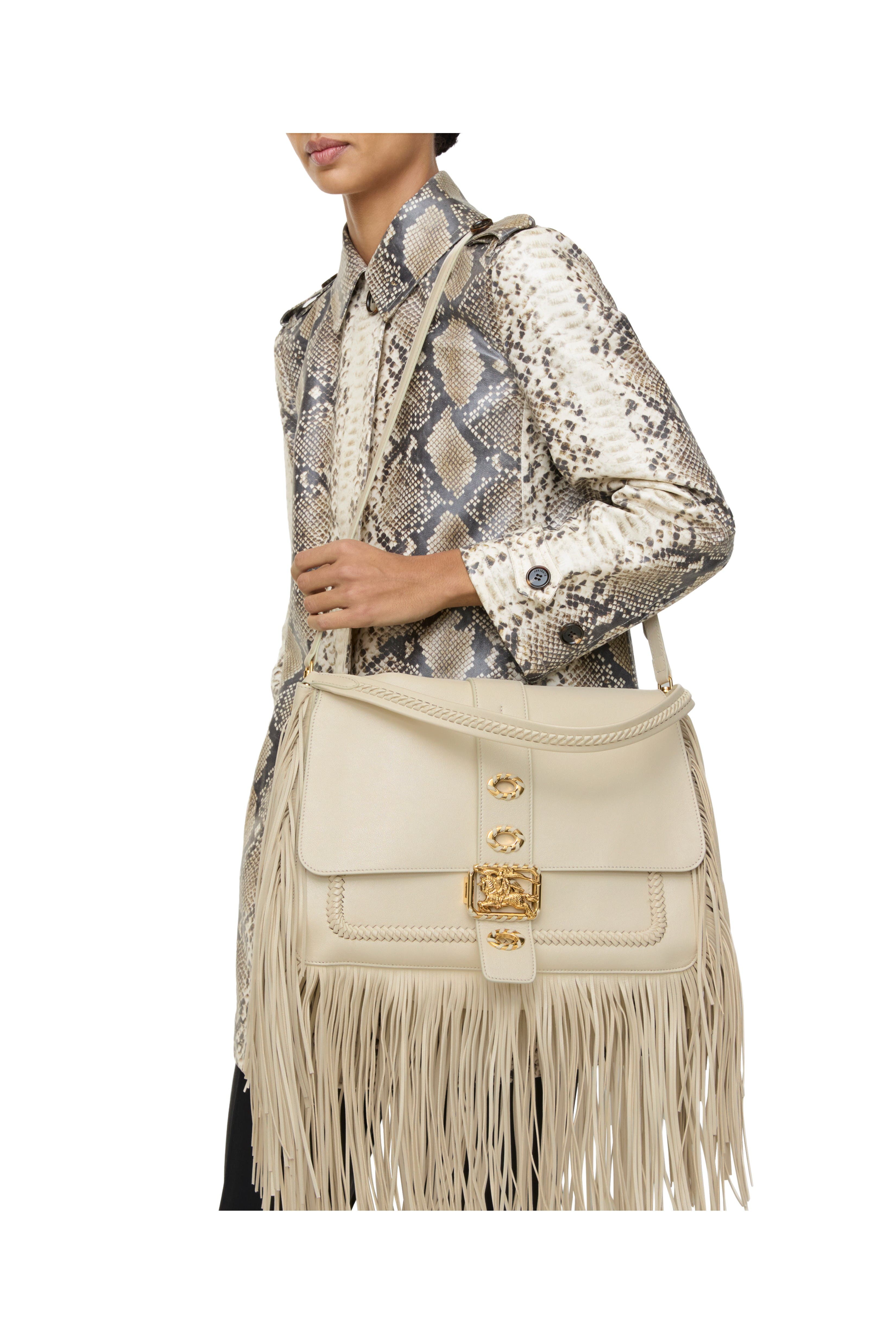 Burberry Medium Rider Bag, Alternate, color, Soap Beige