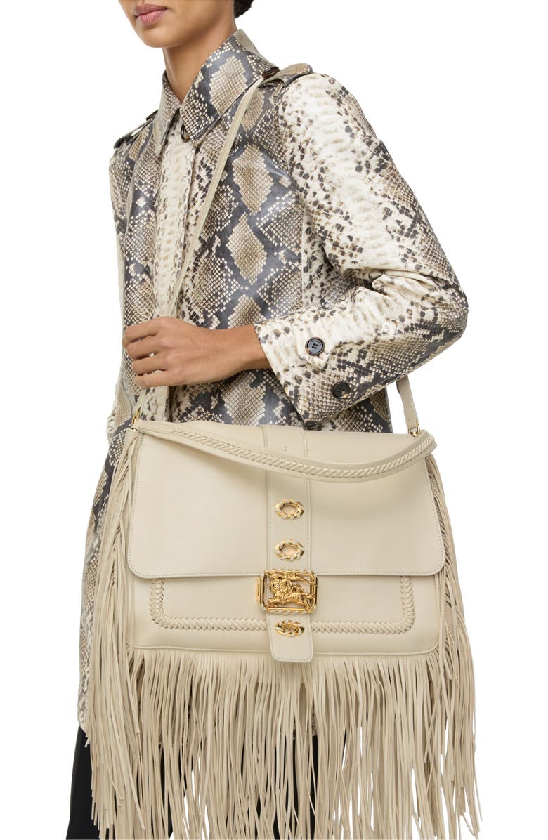 Burberry Medium Rider Bag, Alternate, color, Soap Beige