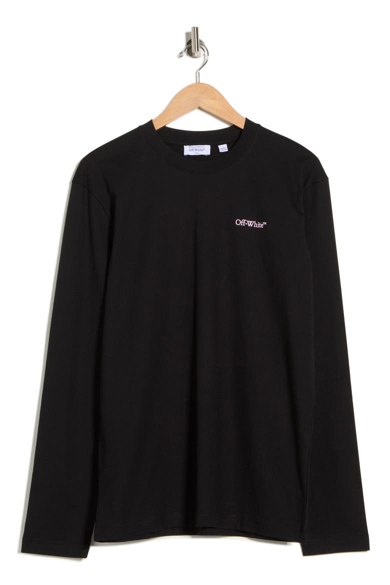 Vanish Arrow Skate Long Sleeve T-Shirt, Alternate, color, BLACK-CHALK PINK