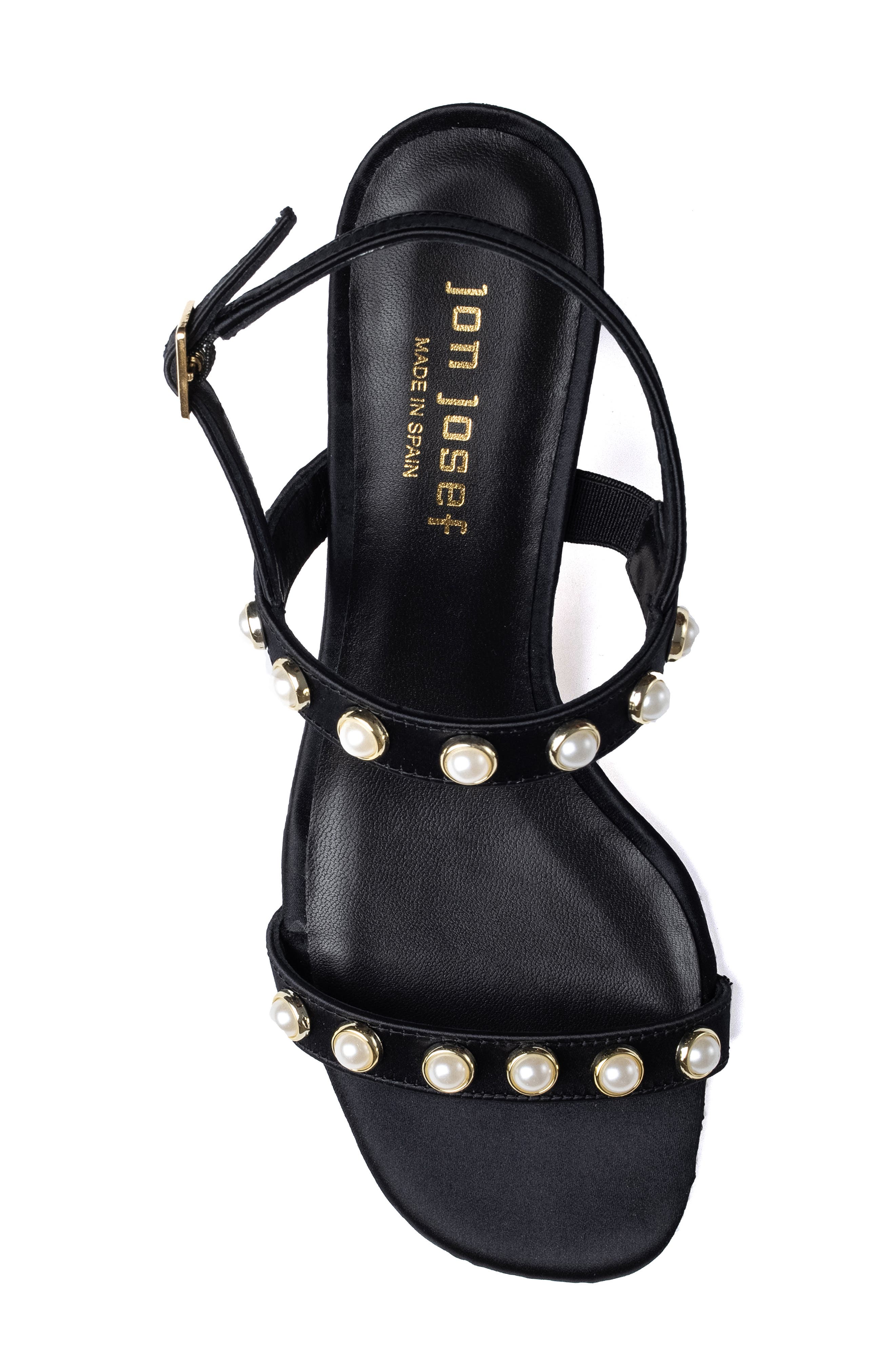 Jon Josef Carson Imitation Pearl Sandal, Alternate, color, 