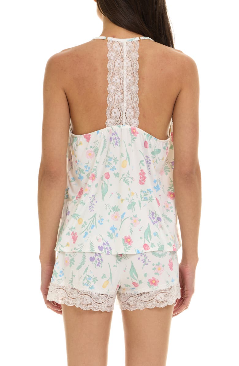 Flora Nikrooz Eloise Floral Short Pajamas, Alternate, color, Ivory