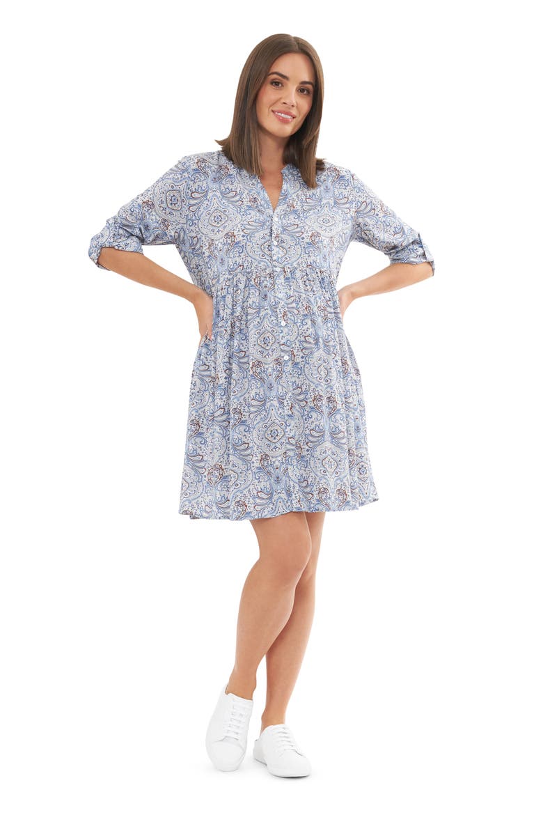Brook Layered Maternity Shirtdress, Alternate, color, LAPIS