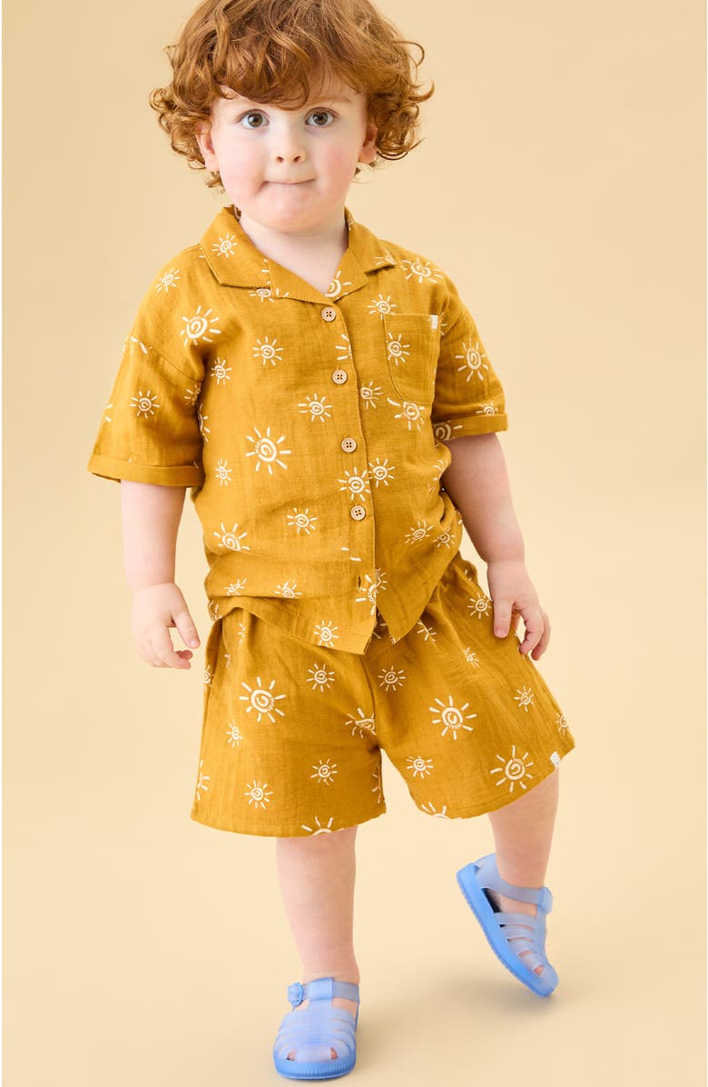 MORI Sun Muslin Shirt, Alternate, color, Sun Gardenia