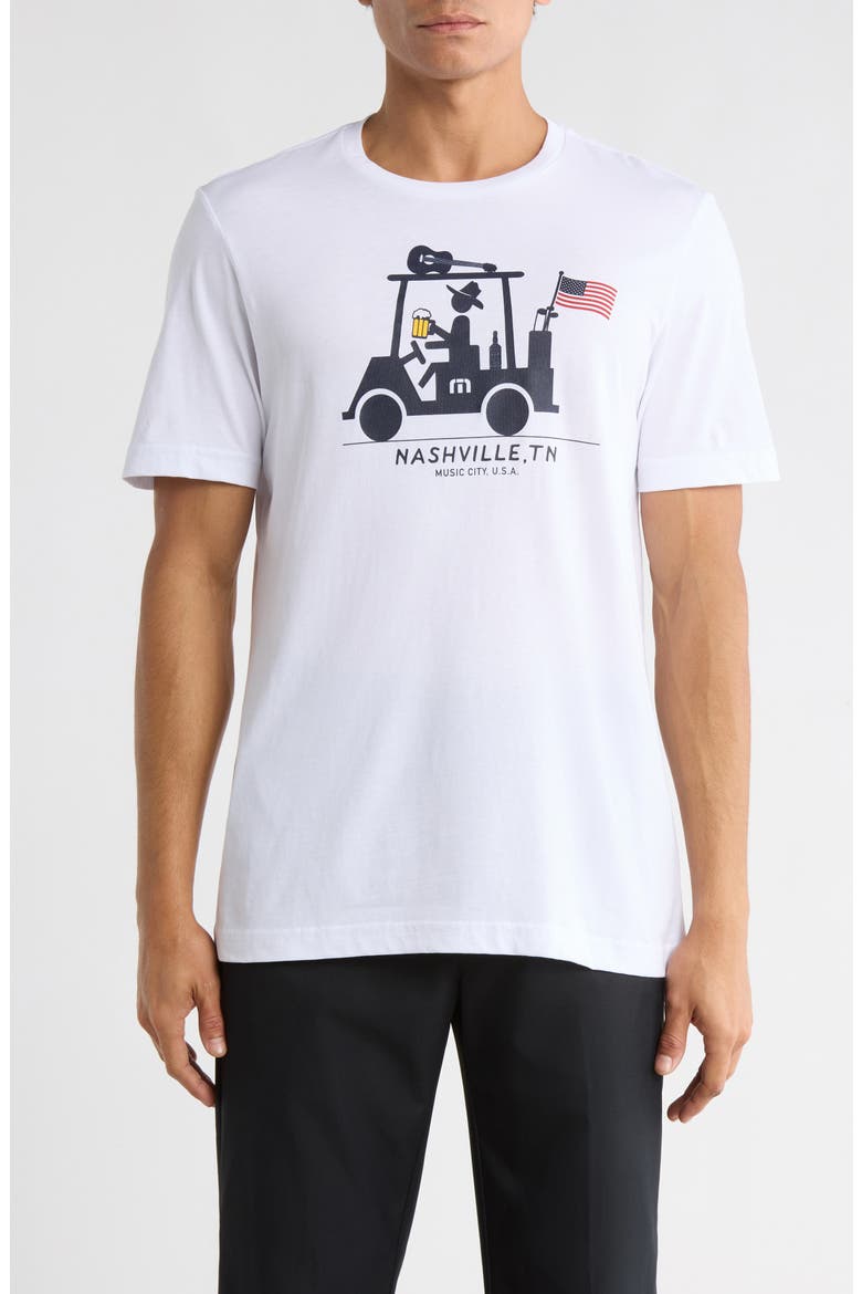 Diablo Cotton Graphic T-Shirt, Main, color, WHITE/ NAVY