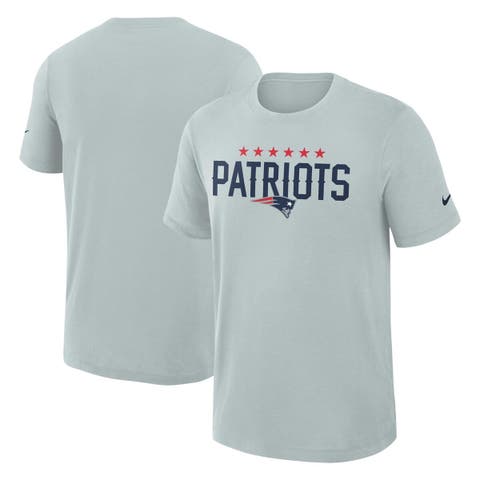 Men's Nike Silver New England Patriots 2025 Rivalries Collection Slub Dri-FIT T-Shirt