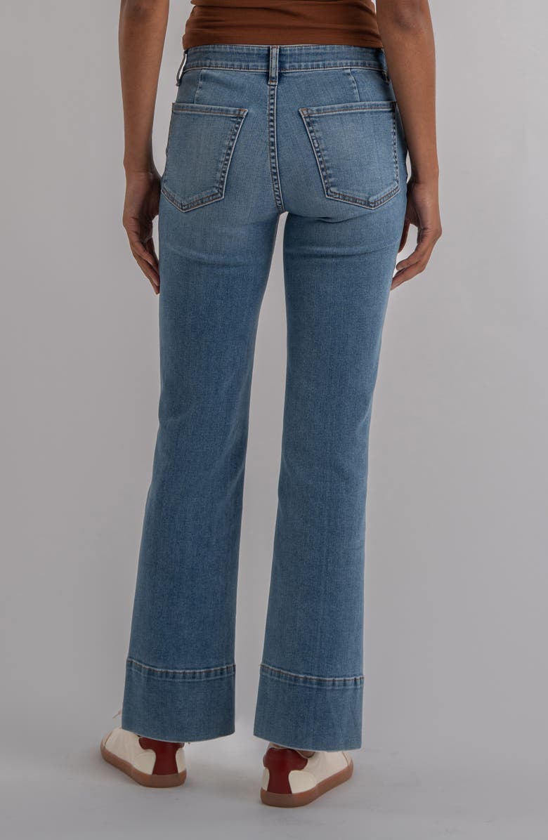 KUT from the Kloth Kelsey Kick Flare Jeans, Alternate, color, Contract