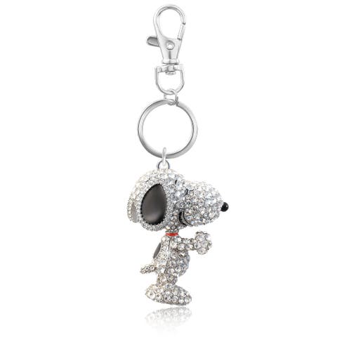 Snoopy Peanuts Pave 3D Bling Keychain