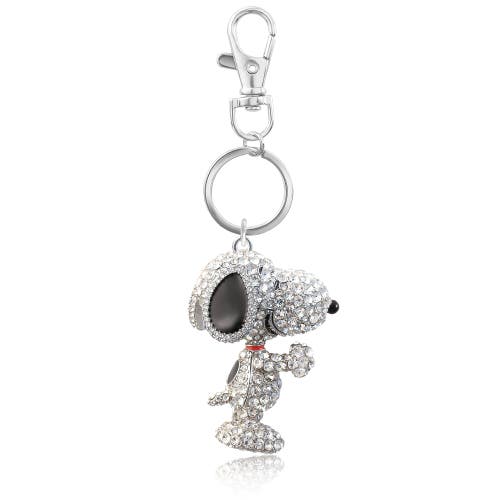 Peanuts Snoopy Pave 3d Bling Keychain In White