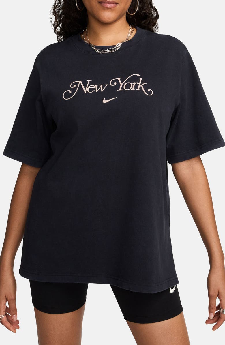 Nike Sportswear Essentials New York Cotton Graphic T-Shirt, Main, color,