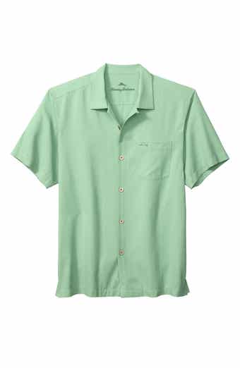 Coastal Breeze Silk Blend Button-Up Shirt