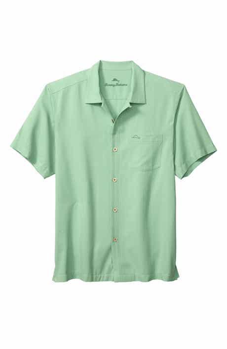 Coastal Breeze Silk Blend Button-Up Shirt