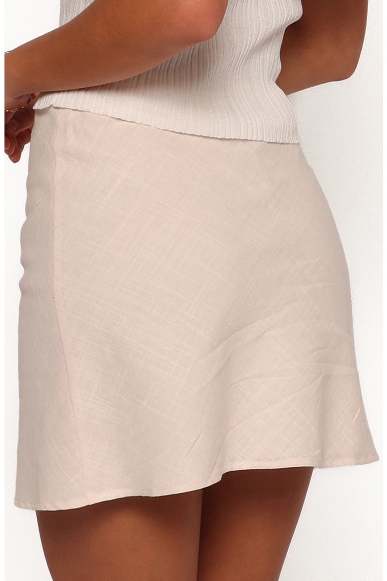 Sonni Cotton Drawstring Miniskirt, Alternate, color, CREAM