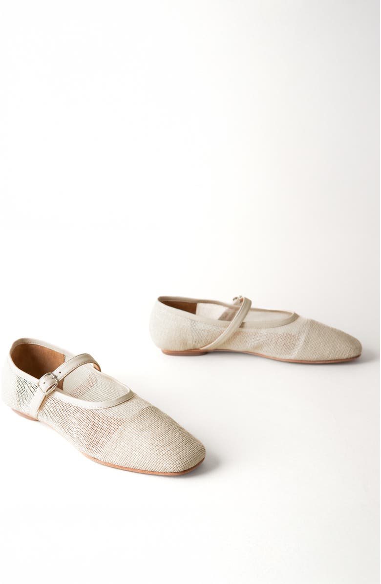 Huma Blanco Penny Mary Jane Flat, Alternate, color, Natural Jute