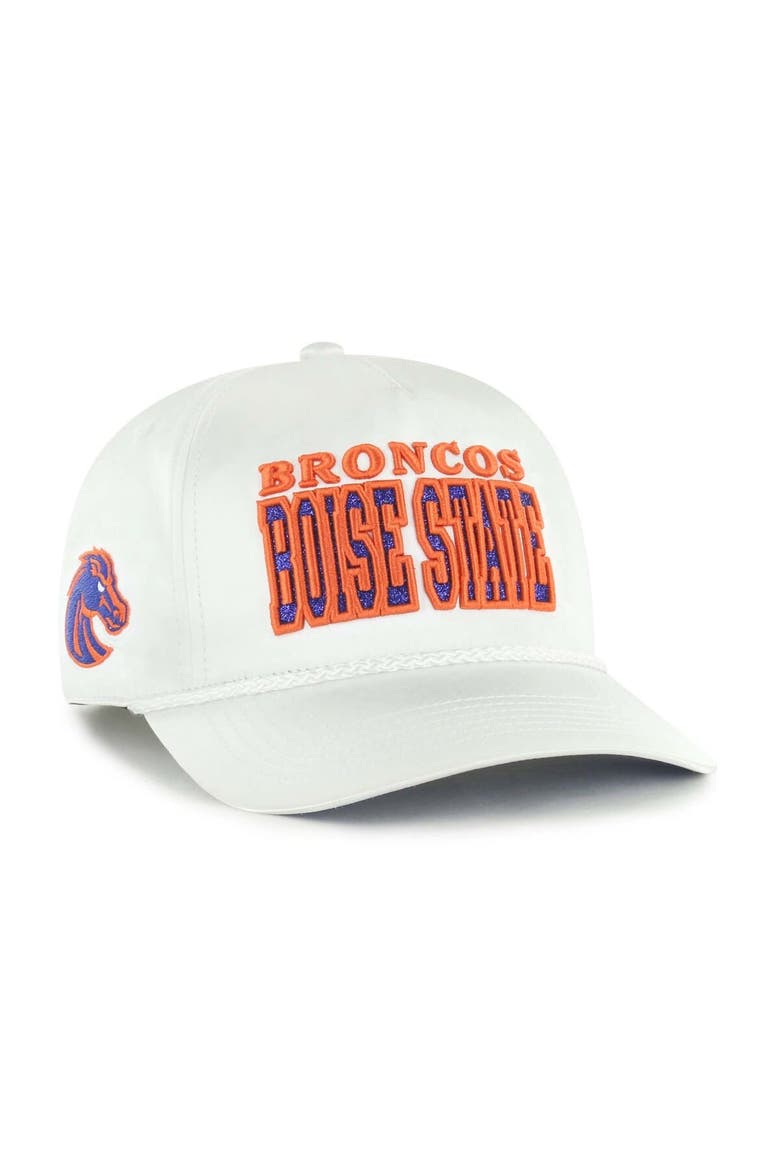 Women's '47 White Boise State Broncos Outspoken Hitch Adjustable Hat, Main, color, White