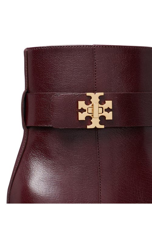Tory Burch T Lock Bootie In Burgundy