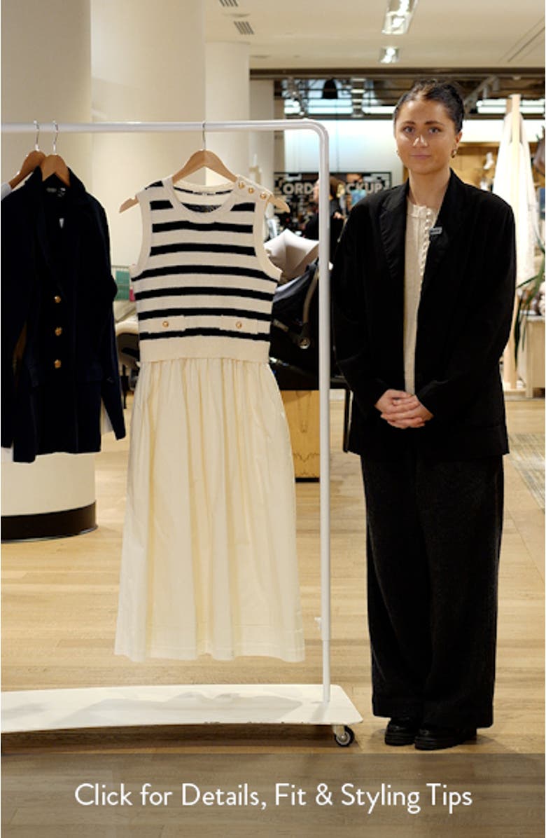 Mixed Media Sleeveless Dress, sales video thumbnail