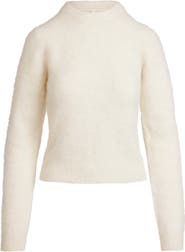 SKIMS Fitted Long Sleeve Alpaca Blend Crewneck Sweater