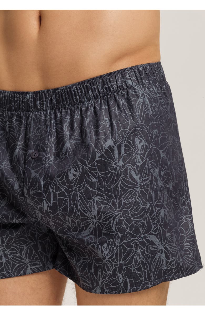 Hanro Selection Satin Cotton Boxers, Alternate, color, Nightshade