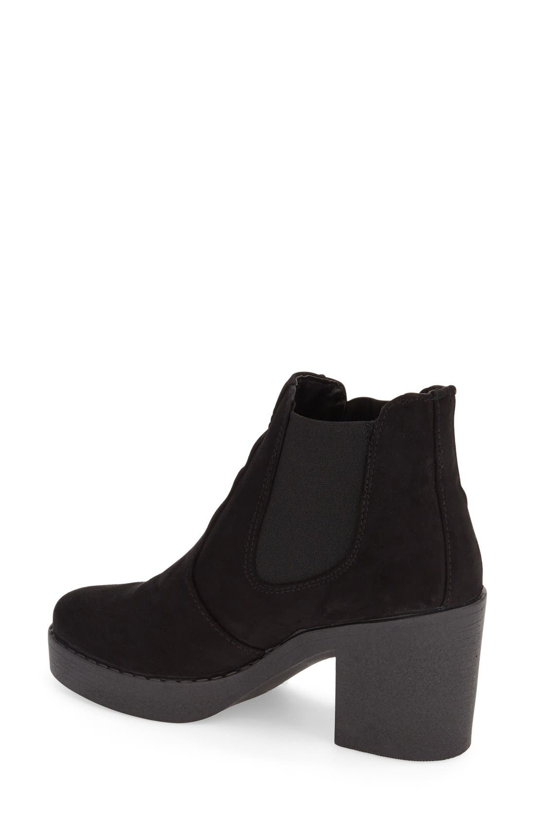 'Beaumont Micro' Chelsea Bootie, Alternate, color, BLACK