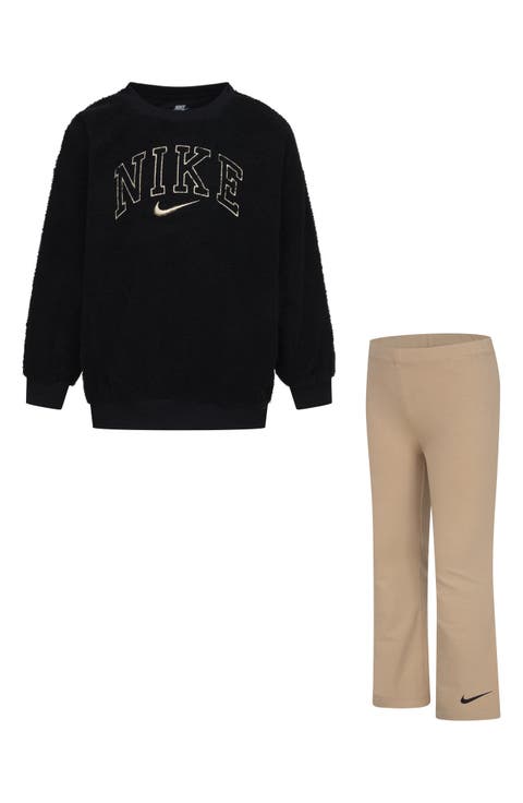 Kids' Swoosh Spirit Sweater & Leggings Set (Little Kid)