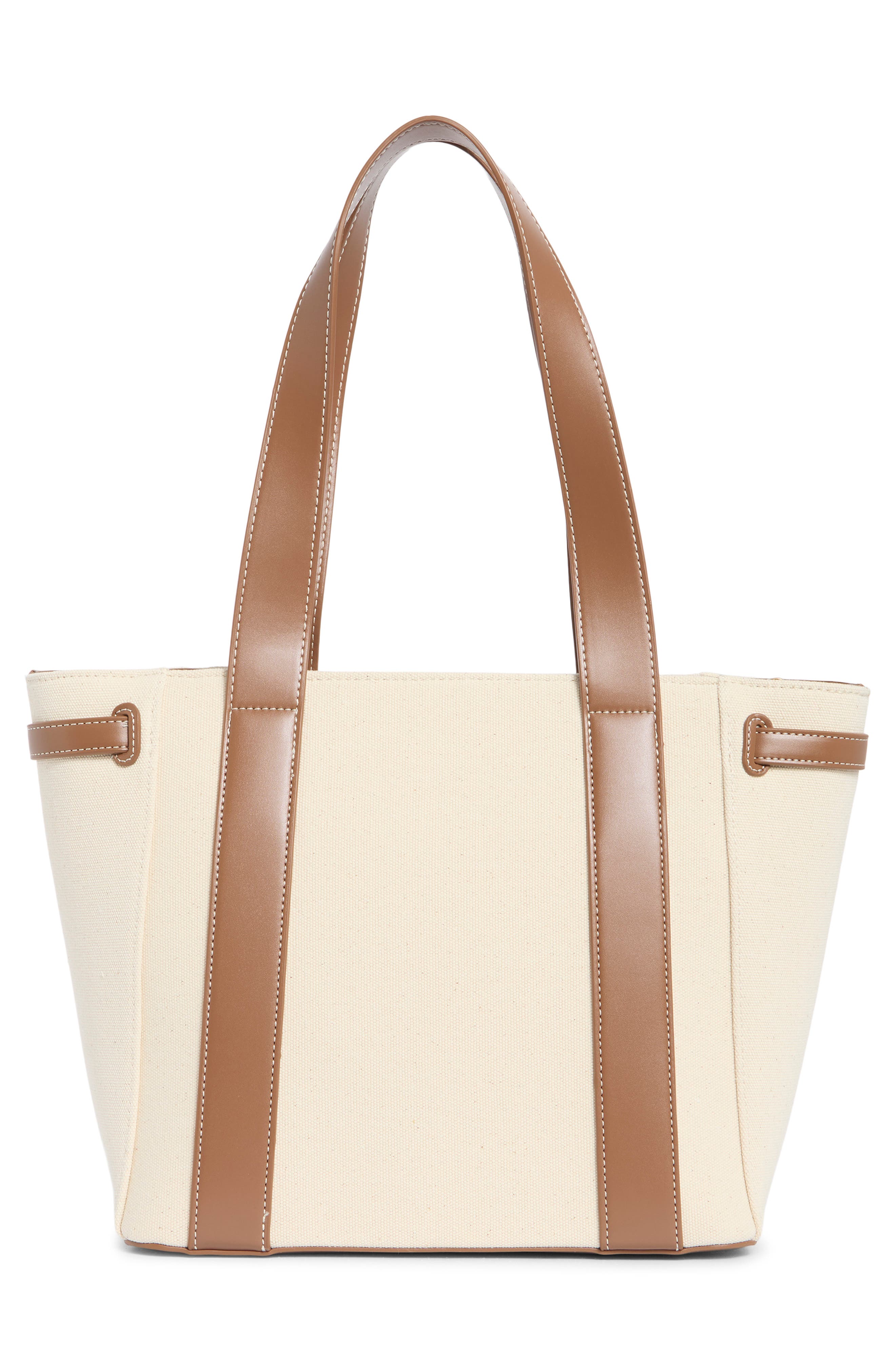 Steve Madden Banchor Canvas Tote, Alternate, color, Natural Canvas/ Nutshell