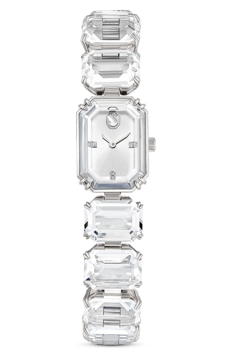 Swarovski Millenia Bracelet Watch, 23mm x 17mm case, Main, color, White