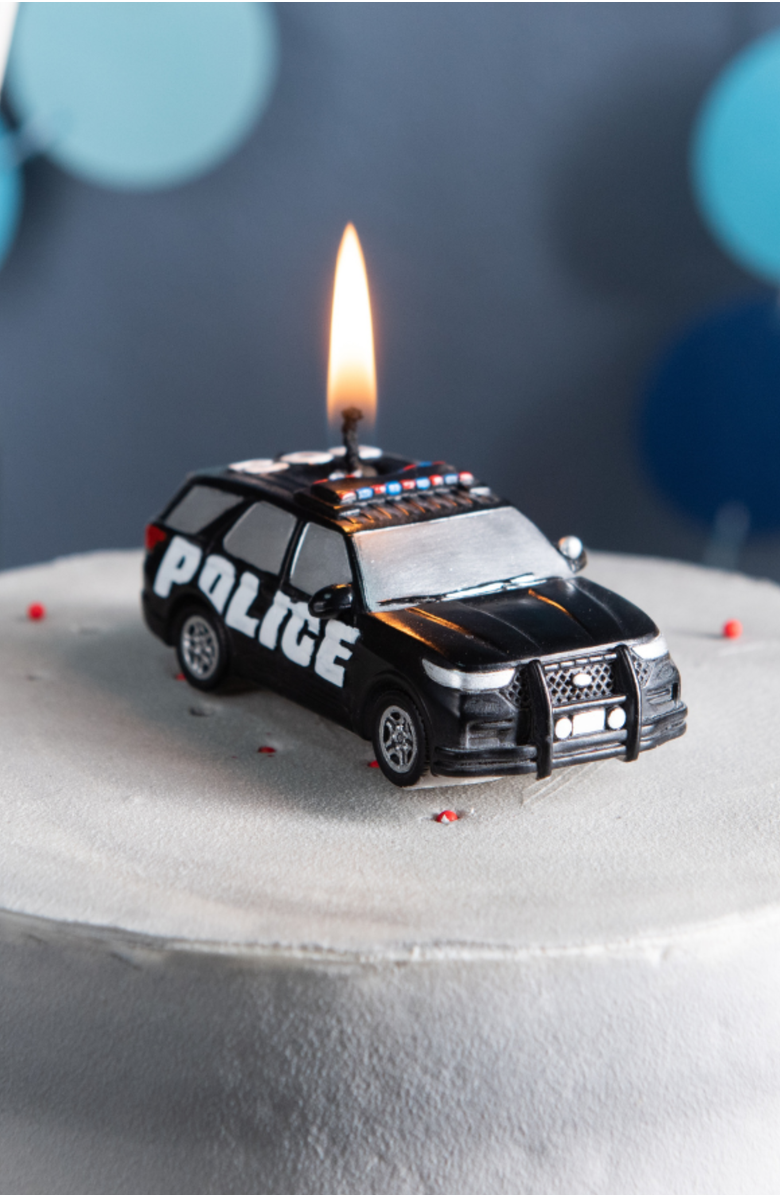 Southlake gifts Police Car Candle, Alternate, color, Black