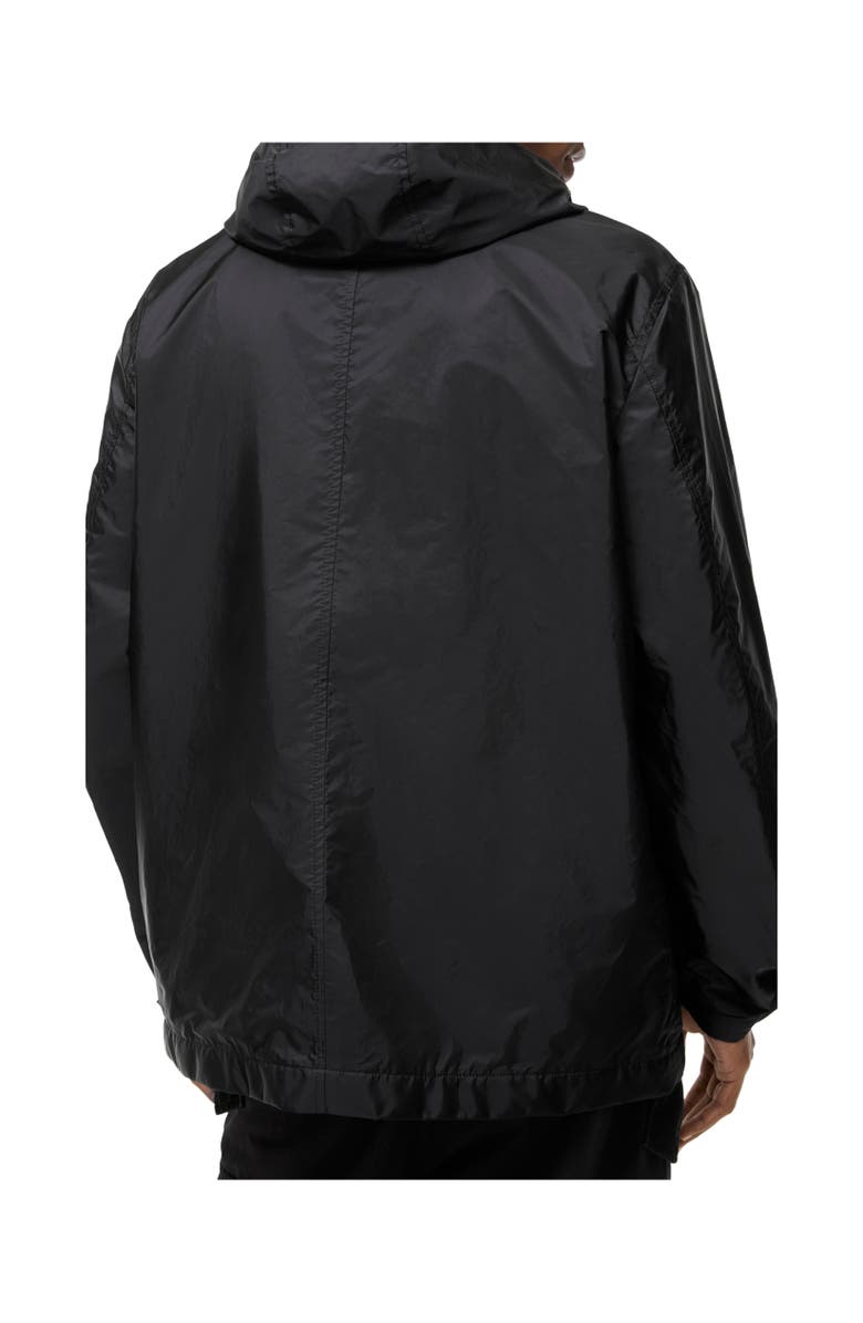 Burberry Nylon Pembrey Hooded Jacket, Alternate, color, Black