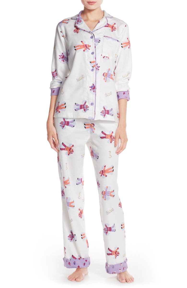 Munki Munki Flannel Pajamas, Main, color, 