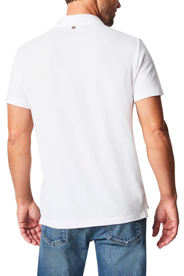 Pensacola Pima Cotton Piqué Polo, Alternate, color, WHITE