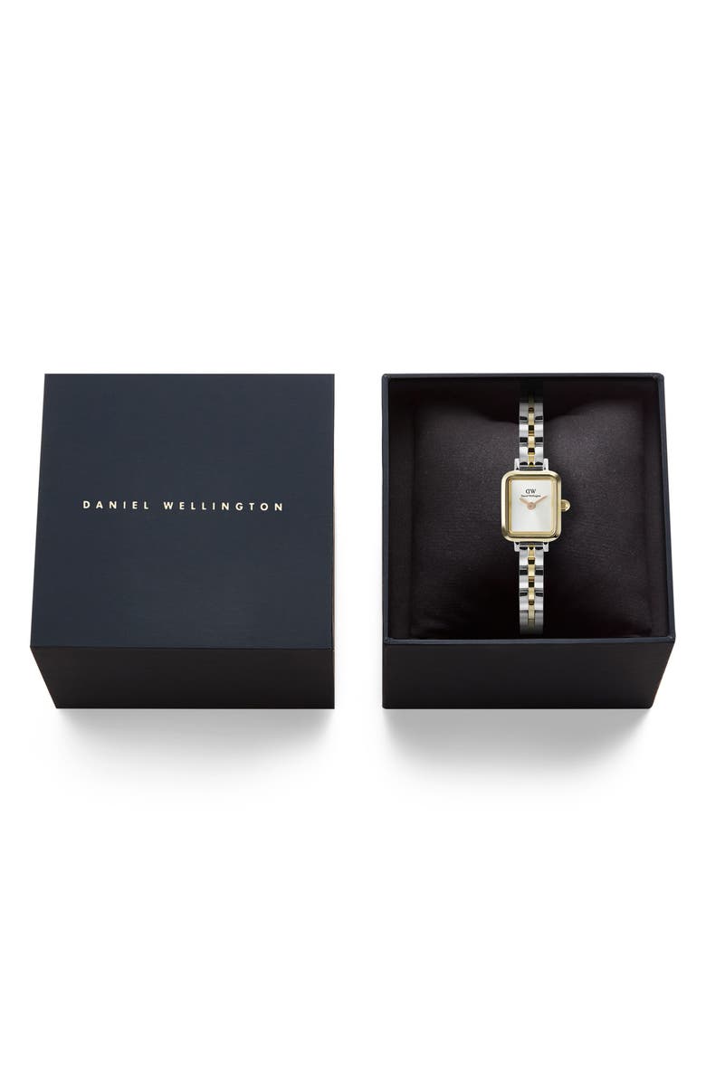 Daniel Wellington Quadro Mini Arch Bracelet Watch, 15mm x 18mm, Alternate, color, Silver-Tone