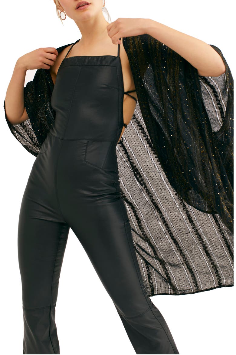 Sequin Daydream Duster, Main, color, BLACK/ GOLD