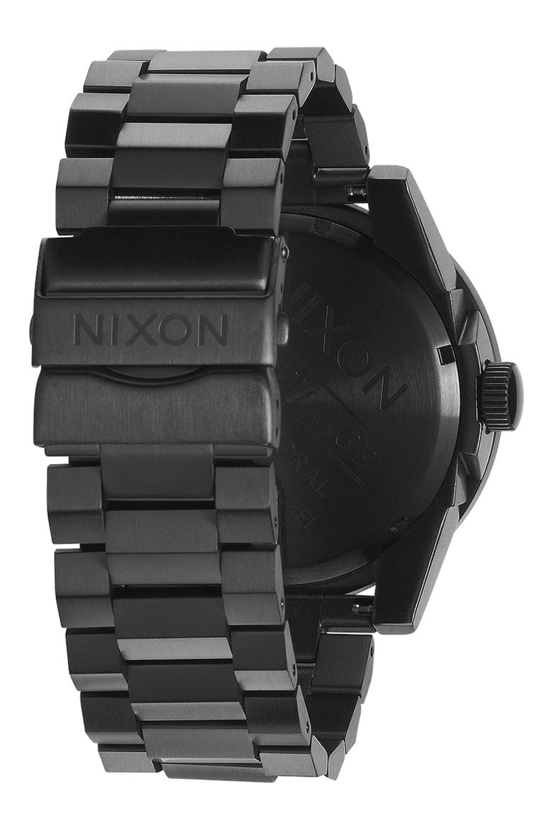 The Corporal Bracelet Watch, 48mm, Alternate, color, All Black