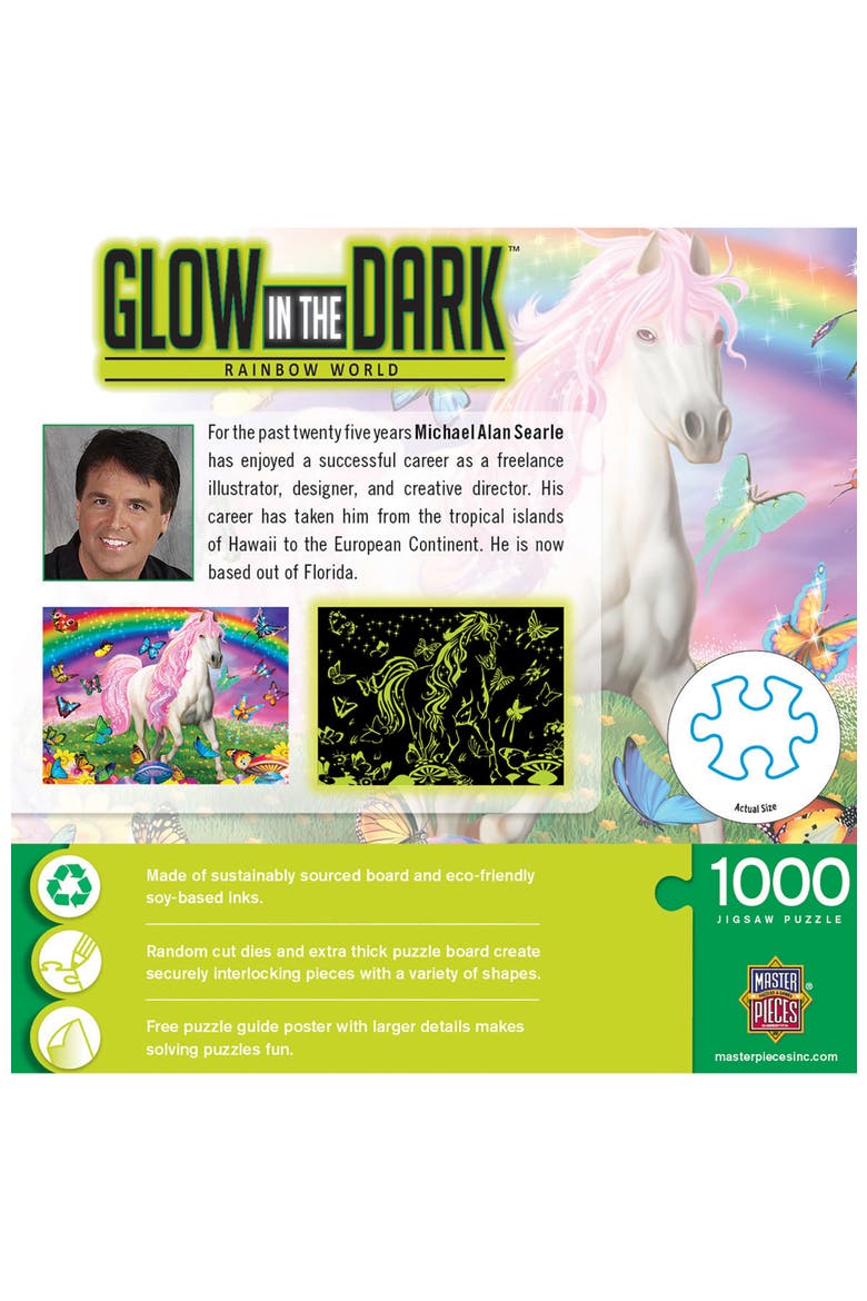 Glow in the Dark Rainbow 1000pc Puzzle, Alternate, color, Multicolor