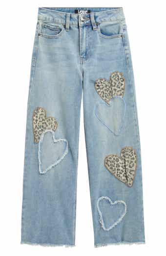 Kids' Patchwork Loose Wide Leg Jeans