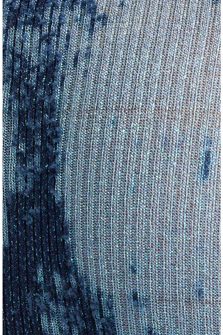 M-Begonia Rib Sweater Skirt, Alternate, color, BLUE LUREX