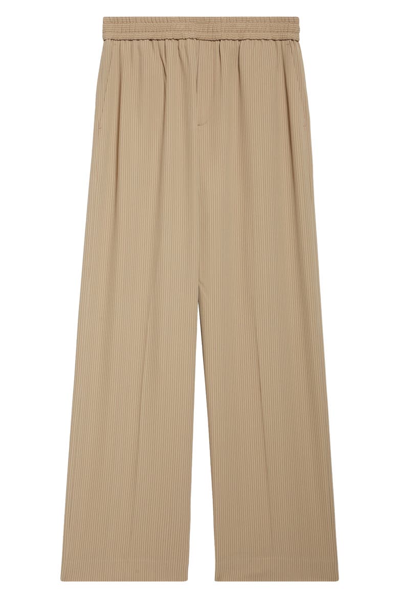 Journey Ivan Pinstripe Wide Leg Pants, Alternate, color, TRAVERTINE