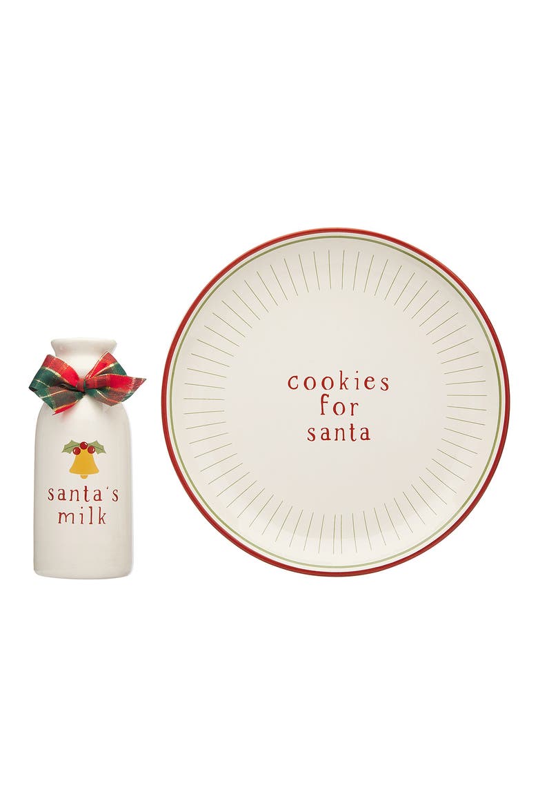Santa Cookie Set, Alternate, color, WHITE
