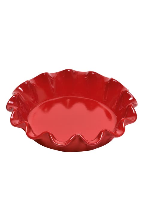 HR Ceramic 10-inch Ruffled Pie Dish