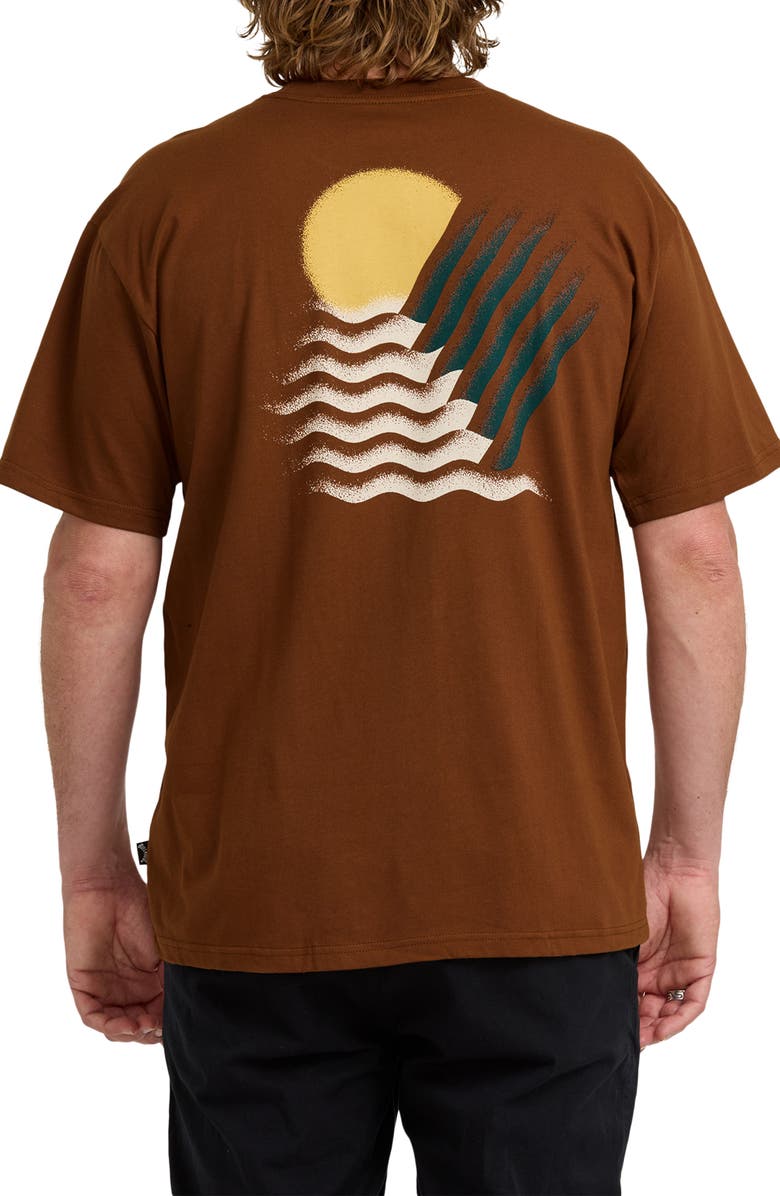 Billabong Canyons Regular Graphic T-Shirt, Alternate, color, Rust