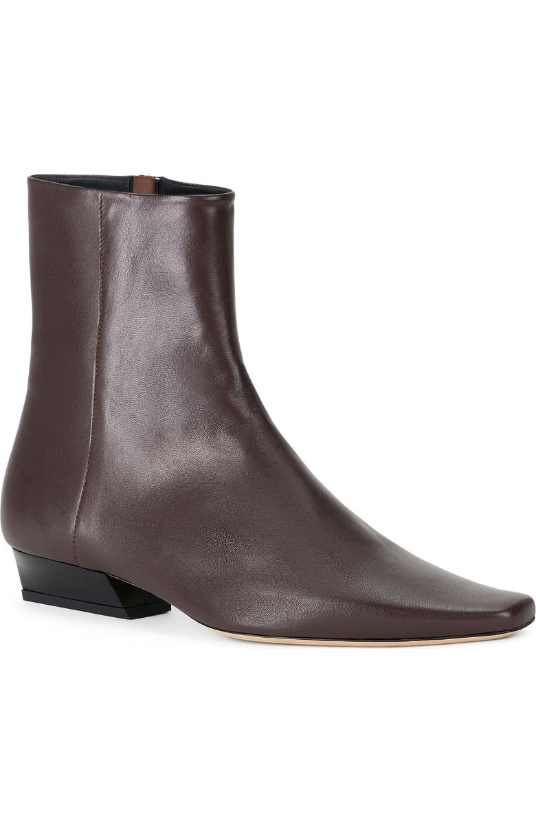 STAUD Wally Flat Ankle Boot, Main, color, Espresso