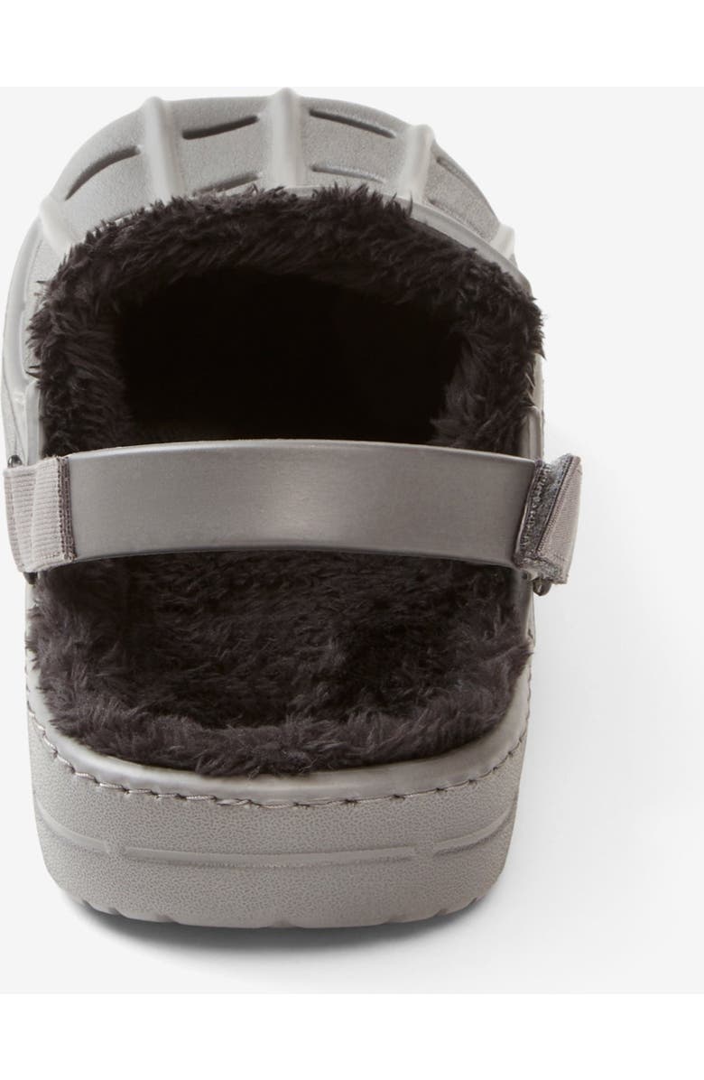 KingSize Fur-Lined Rubber Clogs, Alternate, color, Carbon