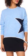 Vince Camuto Star Detail Crewneck Sweater